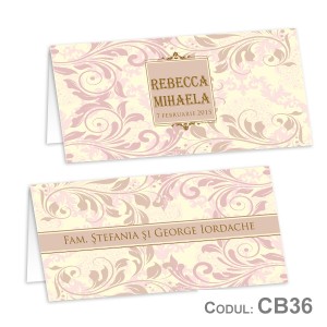 Place Card botez CB36